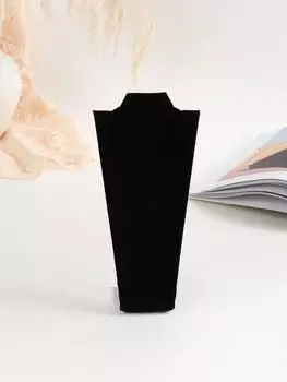 Бархатный портретный дисплей для ожерелий, подвесной органайзер, стенд для демонстрации ювелирных изделий, манекен для ювелирных изделий, бюст, ожерелье, подвеска, витрина чёрный