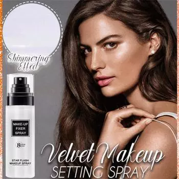 Бархатный спрей для макияжа, прозрачный, 24 часа, стойкий спрей для лица, 100 мл