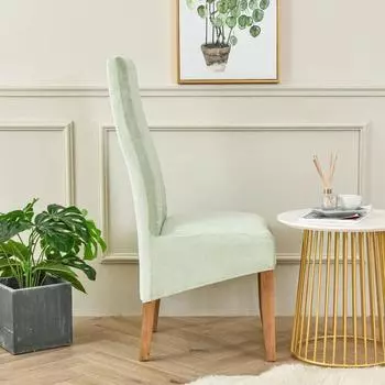 Бархатный тканевый чехол на стул XL, большой размер, мягкий теплый чехол на стул с высокой спинкой для дома, столовой, свадебного отеля, банкета, спандекс 1pcs