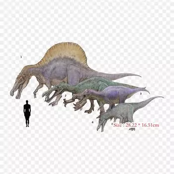 Барионикс и Спинозавр Барионикс Спинозавр Утюг на термопереносной печати виниловые нашивки наклейки для одежды DIY аппликации моющиеся нашивки