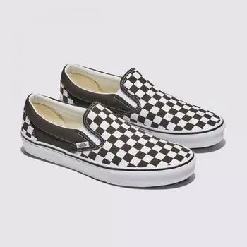 Barnes Galleria Public Vans Color Teary Checkerboard Classic Slip On Dark Brown VN000D03D4C dark brown/260