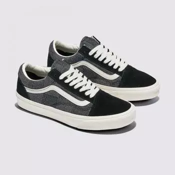 Barnes Galleria Public Vans Denim Old School Black Timeworld VN000CT8CJK black/230