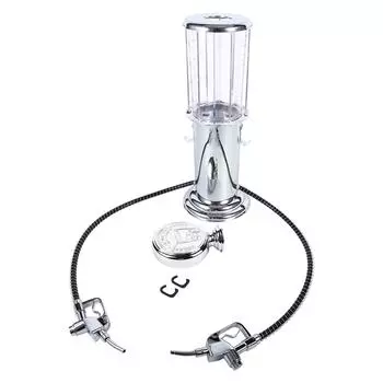 Барный металлический двойной пистолет для газового насоса, дозатор пива, вина, ликера, разливочная машина для газированных напитков