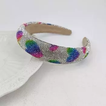 Барочное сердце стразы губчатая подкладка повязка на голову ободок взрослые аксессуары для волос украшения для волос