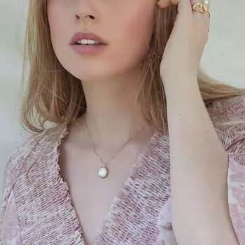 Барочное жемчужное ожерелье дамы простой темперамент элегантный многослойный интернет знаменитость сави ключичная цепочка золотой