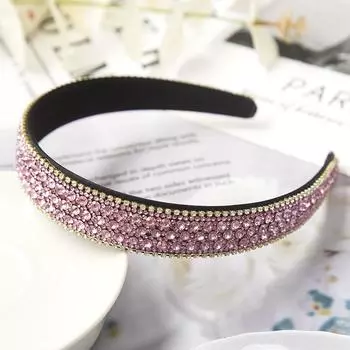 Барочные хрустальные повязки на голову, модные обручи для волос, ободок, роскошные стразы, губчатые повязки для волос, женские аксессуары для волос, головной убор
