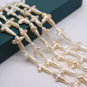 Барочный жемчуг натуральный пресноводный жемчуг крестообразные бусины для изготовления ювелирных изделий своими руками браслет серьги ожерелье аксессуар 25x35-27x37mm