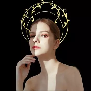 Барокко BOHO обруч для волос из цинкового сплава тиара головной убор элегантный ободок-венок вечеринка золотой