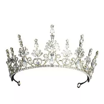 Барокко средневековый свадебный венец ювелирные изделия головной убор аксессуары для волос свадебное платье сплав стразы
