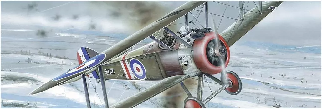 Barom Royal Air Force Sopwith Camel Biplane Fighter Set of 2 Plastic Model CV14417 1/144 F.1