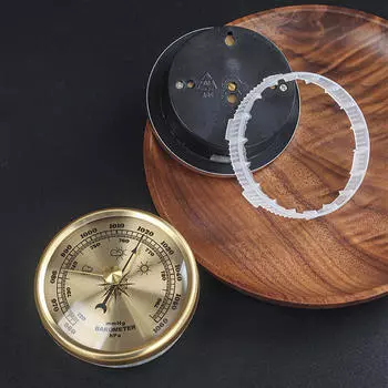 Барометр-анероид 70 мм металлический каркас манометр для дома и лодок Argent