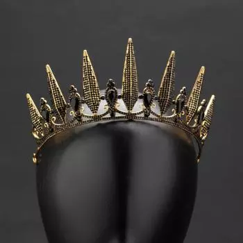 Baroque Princess Crowns Hair Hoop Bride Tiaras Exquisite Rhinestone Crown Hair Jewelry