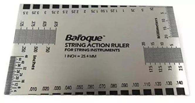 Барочная линейка струнных действий для регулировки высоты порожка порожка лада струны серебряный