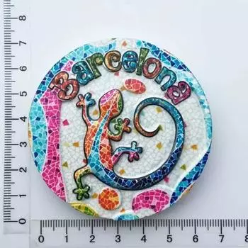 Барселона, Испания Мозаика Туризм Памятные Декоративные Изделия Ремесла Магнитный Магнит на Холодильник для Декора Холодильника