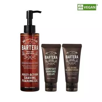 Bartera Multi-Action Shaving Foaming Oil Special Set, 1 piece