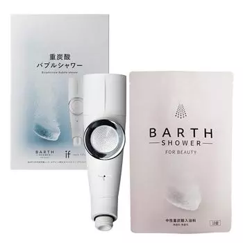 BARTH Bath Micro Nano Bubble Душевая головка Белая пузырьковая душевая головка Спа Вода (Экономия бикарбоната) белый