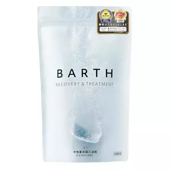 BARTH Bath Нейтральная бикарбонатная соль для ванн 90 таблеток Высококонцентрированная ванна (30 применений) [Потеющий без запаха] Квази-наркотик белый