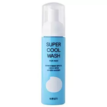 Barunsaengkang Super Cool Wash for Men Men’s Cleanser, 360ml, 3 units