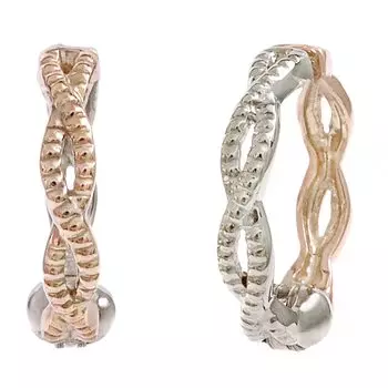 Barzaz Pink White 10K K10 Piercing, Authentic, Women s, Gold, Gold, Earrings, 10K, Gold,