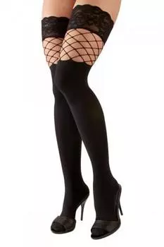 Bas autofixants opaques noir - Cotelli Legwear S/M чёрный