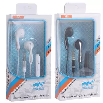 Бас для смартфона шумоподавление 3,5 мм спортивная гарнитура проводные наушники плоские вкладыши наушники-вкладыши чёрный