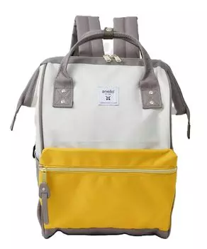 Base Rucksack Storage CROSS BOTTLE ATB0193Z Ivory x Mustard [Anello] (R)/A4 Base/Water Repellent/Multi-Storage/PC