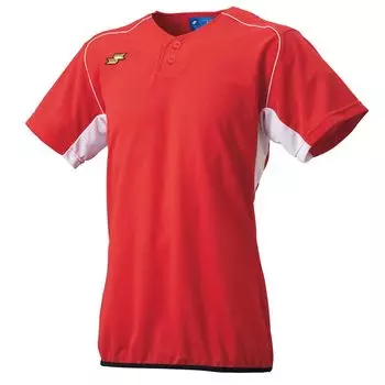 baseball BT2690 Red x White [SSK] 2-button T-shirt (hem binder) (2010)