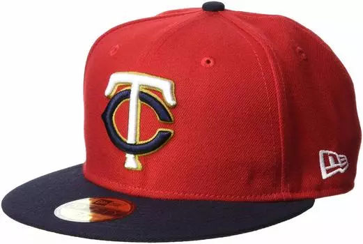 Baseball Cap 59FIFTY MLB Onfield Minnesota Twins Alternate 2 2022 Model Japan 718 to Japanese Size [New Era] Scarlet/Navy (Equivalent M)