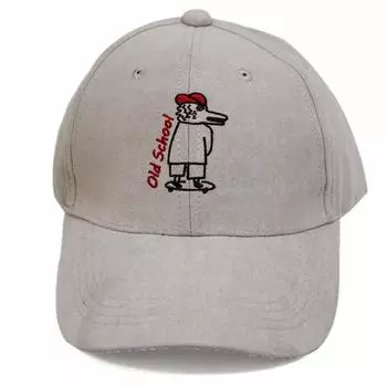 Baseball Cap Faux Suede Unisex Hat Cap Embroidered Logo Outdoor Animal Going Out Casual [Keys] Men s [Gray/Size 55-61cm/Belt Adjustment] (KSH218) серый