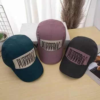 Baseball caps, men s and women s versatile splicing color matching, street style peaked caps, outdoor travel, sunshade, sunscreen, hat tide M56-58cm чёрный