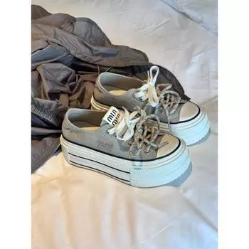 Baseball captain classic candy color canvas shoes women s spring platform heightening breathable casual shoes student board shoes 35