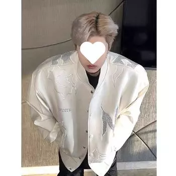 Бейсбольная куртка мужская Niche Piushuai осень High Street бомбер куртка M