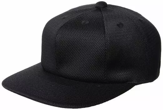 Baseball Wear Square Brim 8 Square Double Mesh Baseball Cap BCG081 Black Japan 59 [SSK] [Men s] Men s (90) (FREE Size)