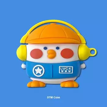 Baseus BASEUS W04 Защитный чехол E3 Psyduck M2 + M2s Pig Pro Чашка для кофе 2023 Обновленный Bowie Беспроводной Bluetooth Чехол для наушников Силиконовый Ударопрочный Baseus E3 Music duck]