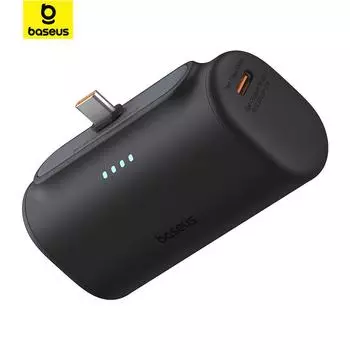 Baseus Compact Power Bank с быстрой зарядкой 5000 мАч, 20 Вт для iPhone синий