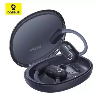 Baseus Eli Sport 1 Наушники с открытыми ухами Высококачественные беспроводные наушники 5.3 с Bluetooth TWS Игровые наушники с костной проводимостью чёрный