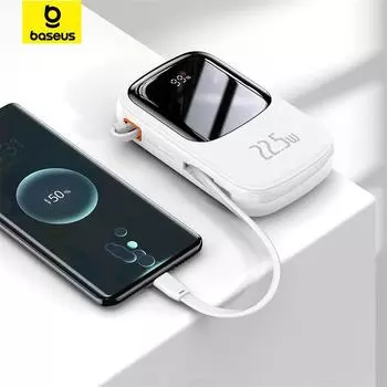 Baseus Qpow Pro цифровой дисплей аккумулятор с быстрой зарядкой 20000 мАч 22,5 Вт Type-C для Xiaomi Huawei