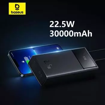 Baseus Star-Lord Цифровой дисплей Блок питания с быстрой зарядкой 20000 мАч 30000 мАч 22,5 Вт