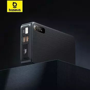 Baseus Super Energy Pro + Jump Starter 1600A PD65W Быстрая зарядка Автомобильный инвертор Зарядное устройство Преобразователь Розетка ЕС Источник питания