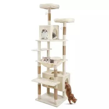 Башня для кошек CozyMeow для больших кошек Amazon Cat, несколько натуральных конопляных кошек, устраняет отсутствие японского руководства по эксплуатации, в комплекте кошки, тонкие, популярные,