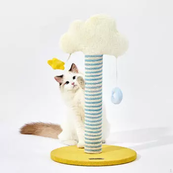 Башня для скалолазания на кошачьем дереве, расслабляющая, сон, облако, милая, современная, подвесная игрушка для кошек
