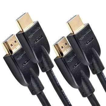 Basic HDMI Cable High Speed ??4K ARC Compatible 3.0m Set of 2 (Type A Male - Type A Male) Black