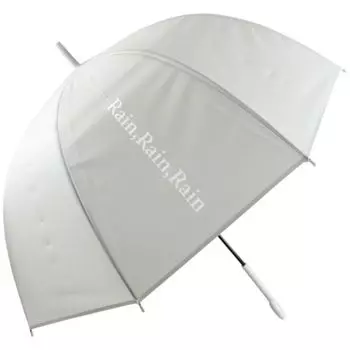 Basic Standard Long Dome Hand Fiberglass Rain Gray Umbrella, Women s, Men s, Shape, Large, 65cm, Lightweight, Open, Durable, Windproof, Rib, Stylish,