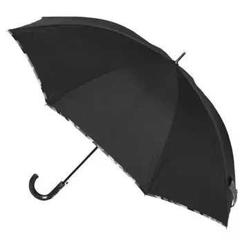 Basic Standard Long Jump Glass Fiber Strong Wind Hard to Special Rim Black Umbrella, Men s, Large, Gentleman s Umbrella, Stylish, Camouflage, 65cm,