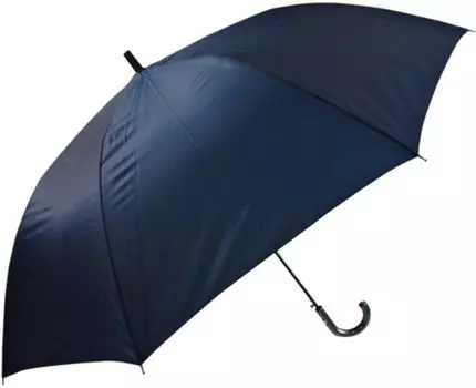 Basic Standard Long Jump Strong Glass Fiber FRP Navy Blue Umbrella, Men s, Large, Gentleman s Umbrella, 75cm, One-touch Umbrella, Wind, Windproof,