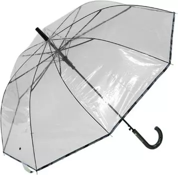 Basic Standard Long Transparent Vinyl Jump Fiberglass Camouflage Black Umbrella, Men s, Umbrella, Umbrella, Large, 60cm, One-touch Umbrella, Durable,