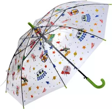 Basic Standard Long Umbrella for Girls and Teens Popular Transparent Umbrella Vinyl Umbrella 50cm One Touch Jump Umbrella Durable Lightweight