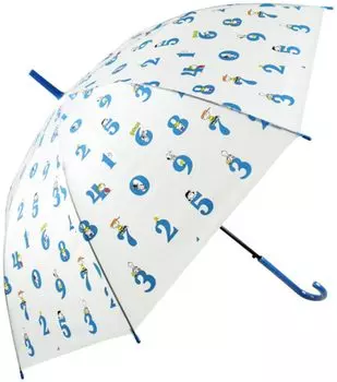 Basic Standard Long Umbrella for Girls and Teens Popular Translucent Umbrella Vinyl Umbrella 58cm One Touch Jump Umbrella Durable Lightweight