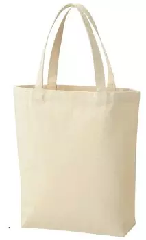 Basic Standard Tote Bag Canvas Cotton Shoulder Plain White Thick Vertical 10 oz B4 Gusseted 38 x 28 x 10 cm 38 205017 (Width cm)