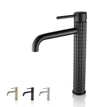 Basin Faucets Bathroom Faucet Single handle Basin Mixer Tap Bath Black White Brass Faucet Sink Water Crane Silver Taps